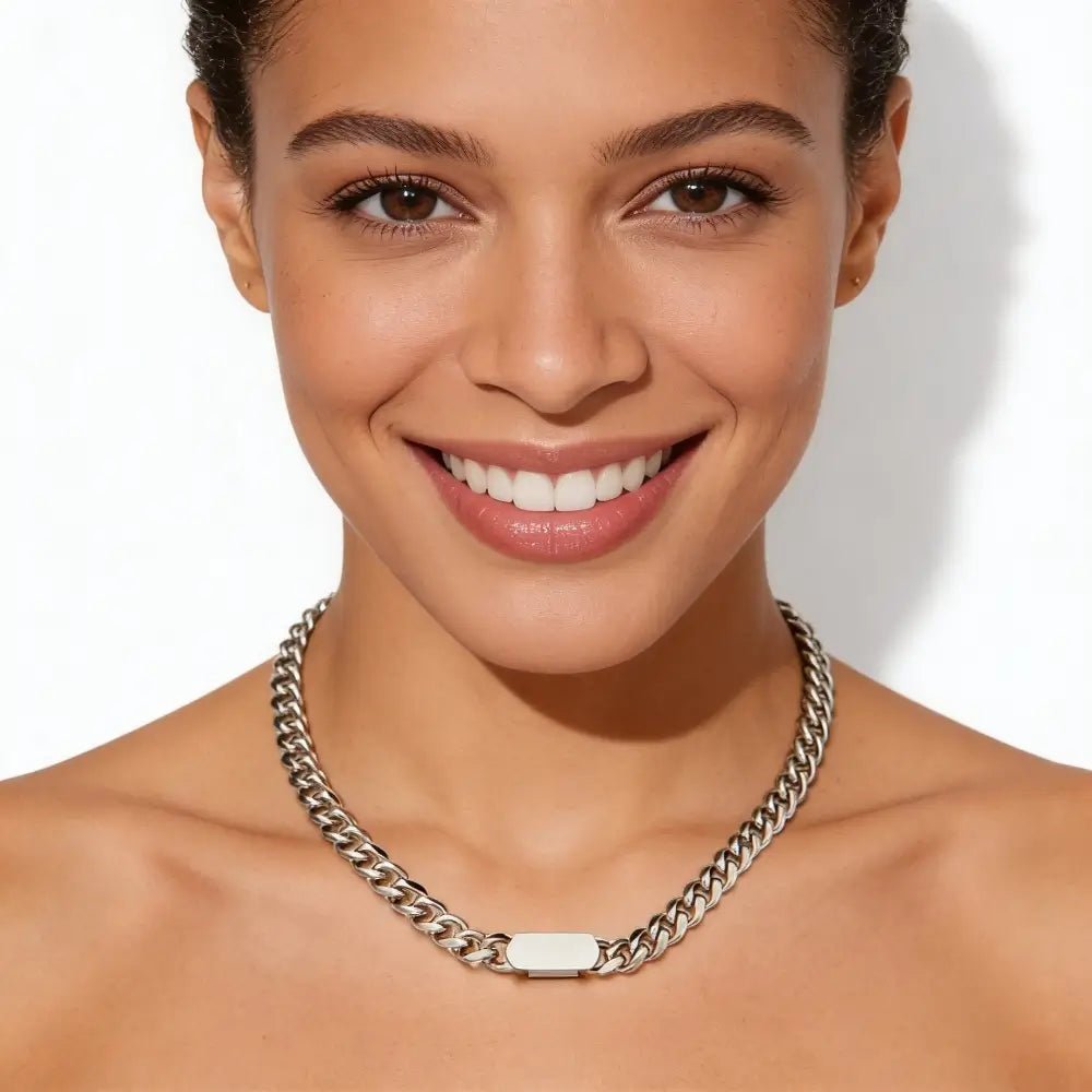 Riva Chunky Chain Necklace - Onyxelle