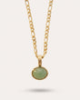 Vera Oval Jade Pendant Necklace