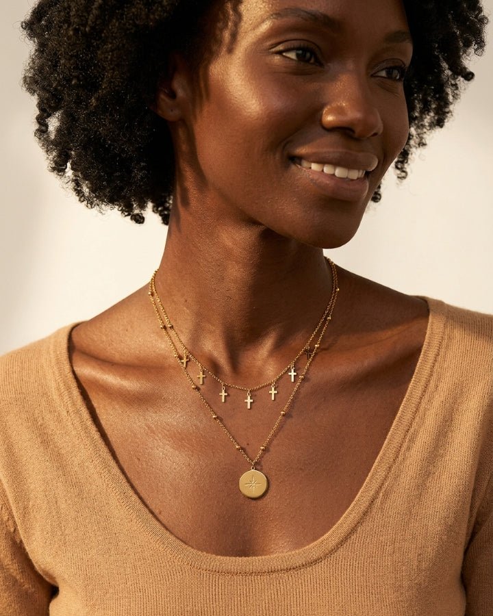 Sloane Double Layer Necklace - Onyxelle
