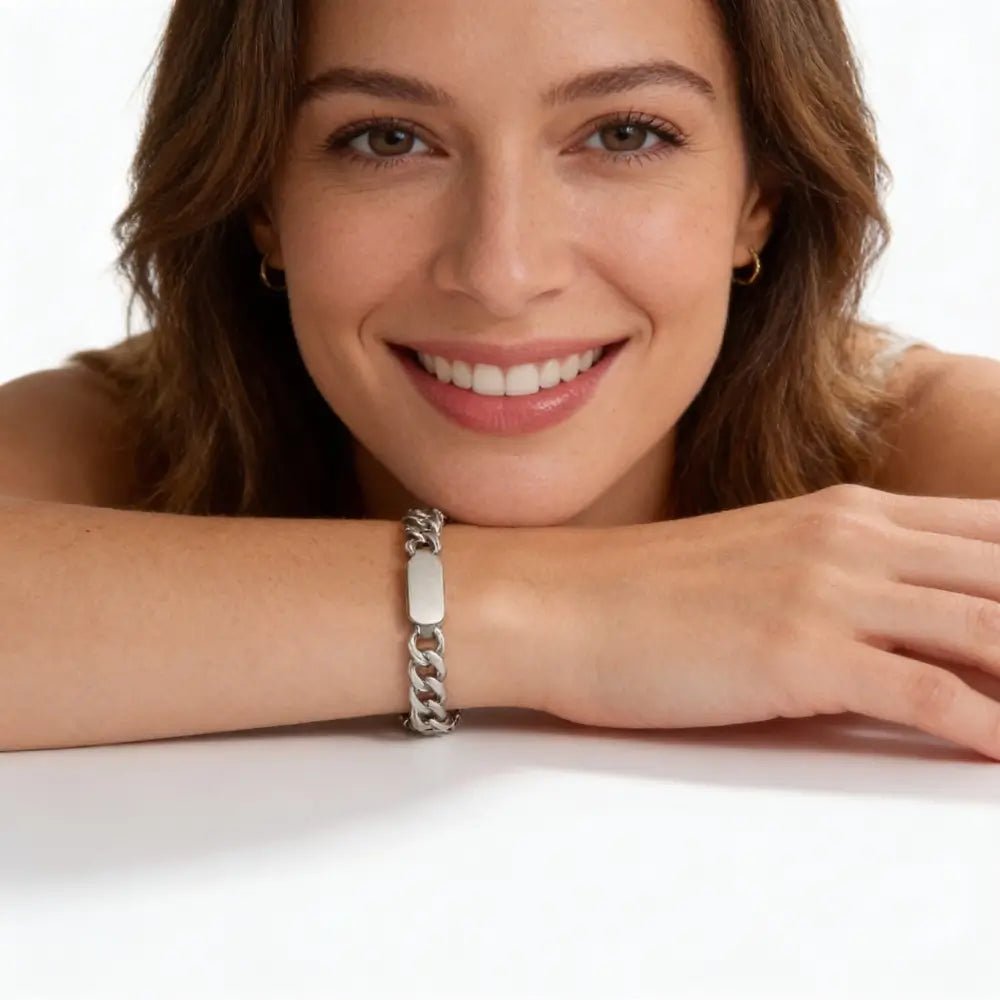 Riva Chunky Chain Bracelet - Onyxelle