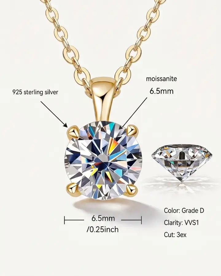 Estelle Solitaire Necklace - Onyxelle
