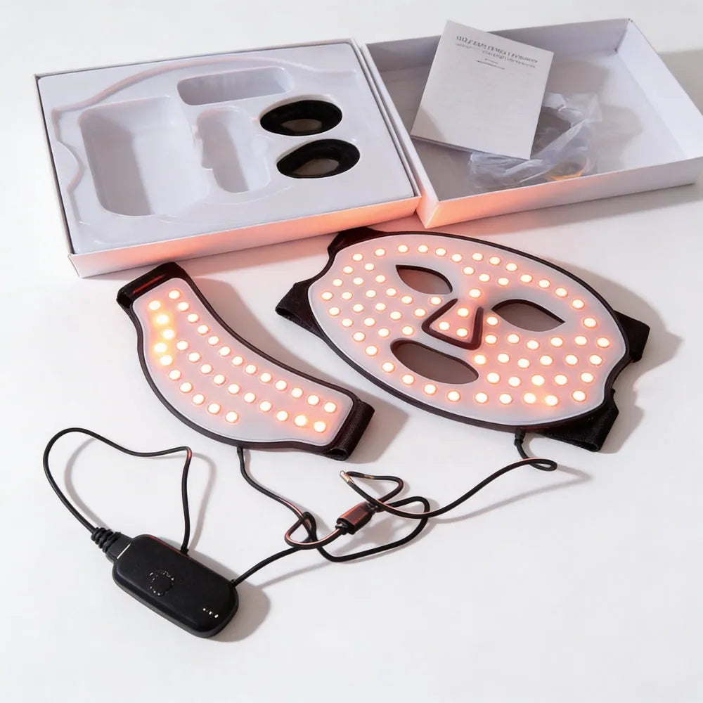 LumiMask™ Pro — 7-Color LED Light Therapy Face & Neck Mask