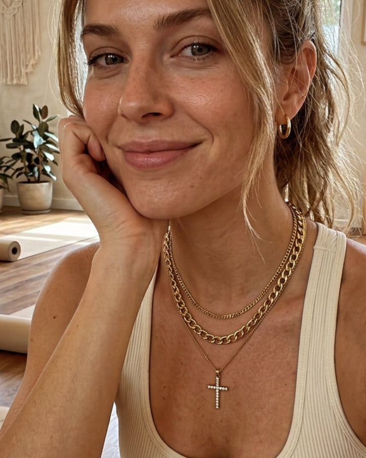 Novera Cross Layered Necklace