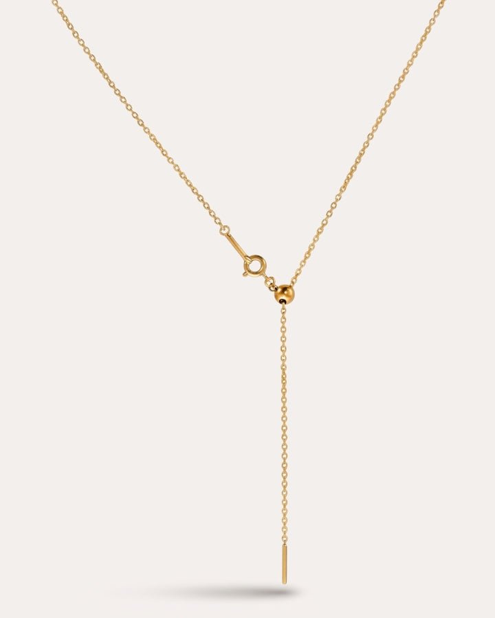 Vela Curved Bar Necklace - Onyxelle