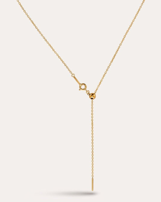 Vela Curved Bar Necklace - Onyxelle