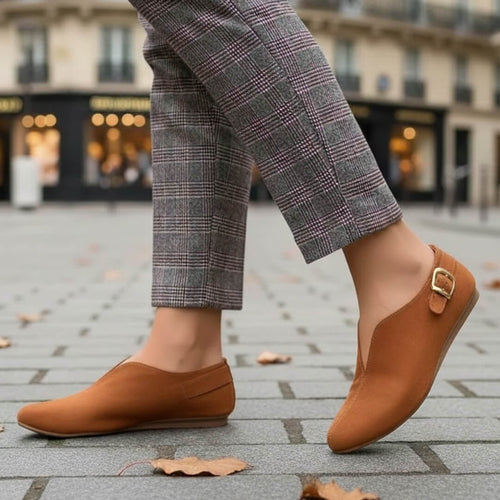 Ballerines Plates Souples Elviane - Brun / 35