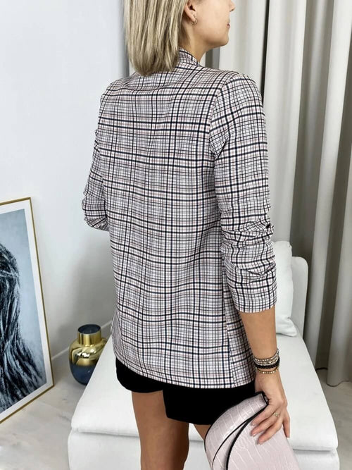 Blazer à Motif Manches Trois-Quarts Véronique