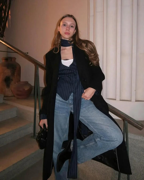 Blazer Cintré à Pans Longs Mélisande