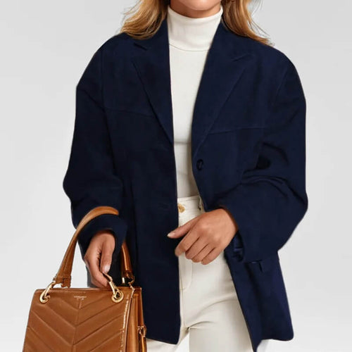 Blazer Effet Daim Félicie - Marine / XS