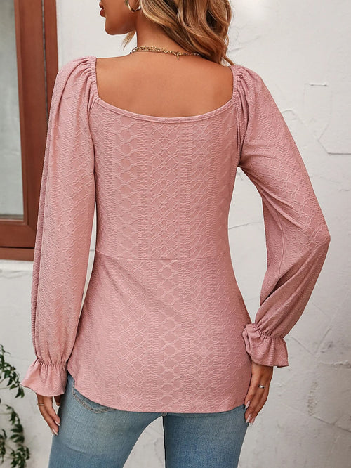 Blouse à Décolleté Froncé Séliane