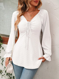 Blouse à Décolleté Froncé Séliane