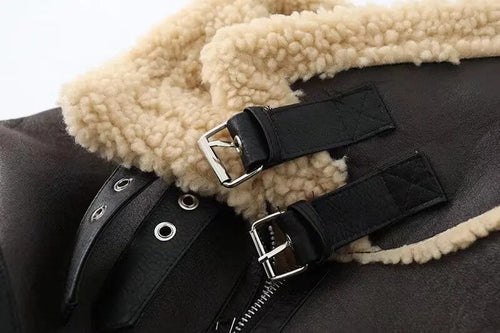 Blouson aviateur court doublé en sherpa Nivelle