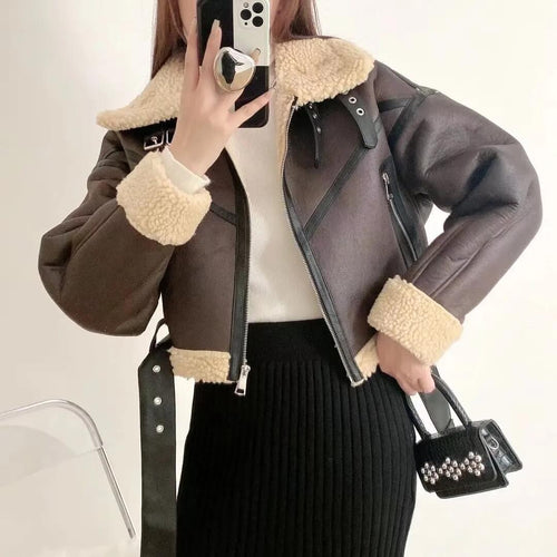 Blouson aviateur court doublé en sherpa Nivelle