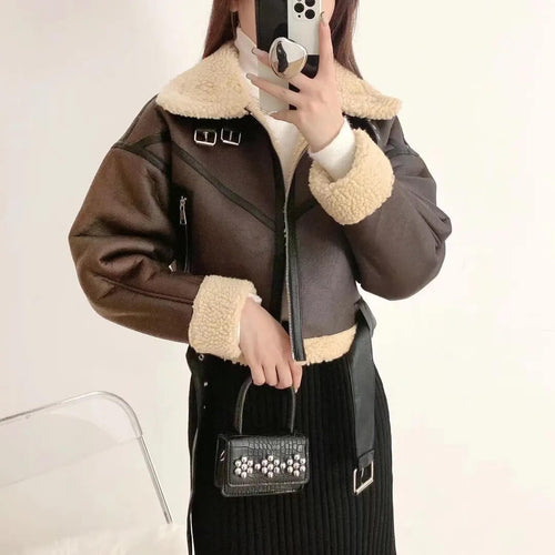 Blouson aviateur court doublé en sherpa Nivelle