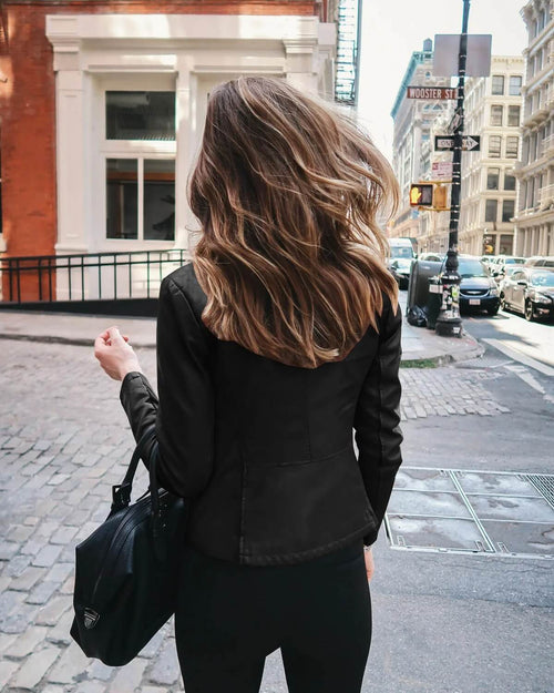 Blouson Perfecto en Simili Cuir Maria