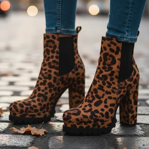 Bottines à plateforme crantée Azélis