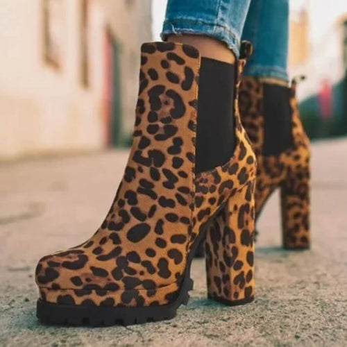 Bottines à plateforme crantée Azélis