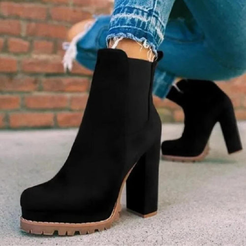 Bottines à plateforme crantée Azélis