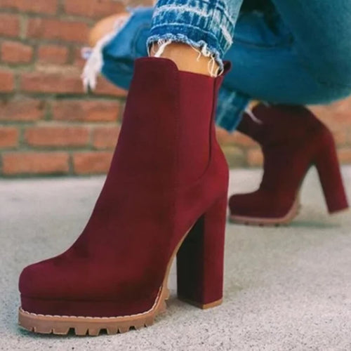 Bottines à plateforme crantée Azélis