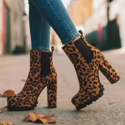 Bottines à plateforme crantée Azélis