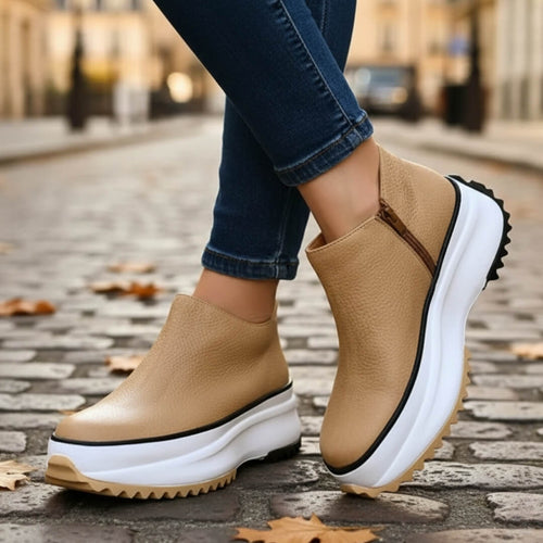 Bottines à Plateforme Sélia - Beige / 35