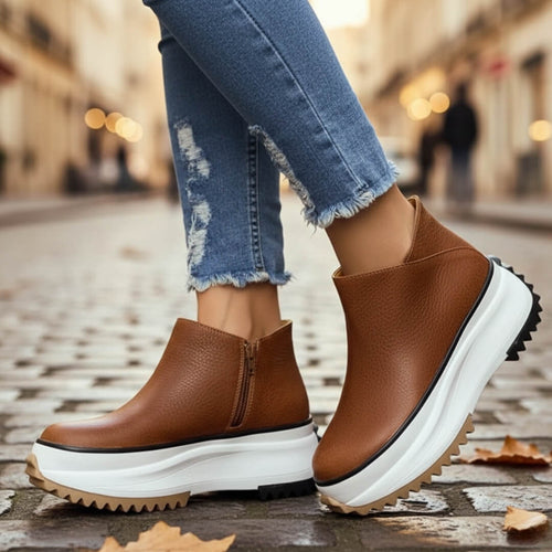 Bottines à Plateforme Sélia - Brun / 35