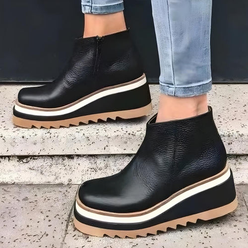 Bottines compensées à semelle crantée Lyanna