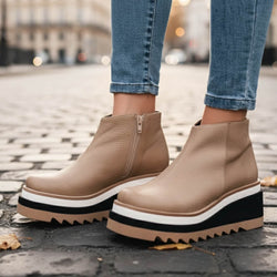 Bottines compensées à semelle crantée Lyanna - Noir / 35