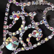 Bracelet de Main et Bague en Strass Zylane