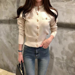 Cardigan Ajusté à Boutons Bijoux Athénaïs