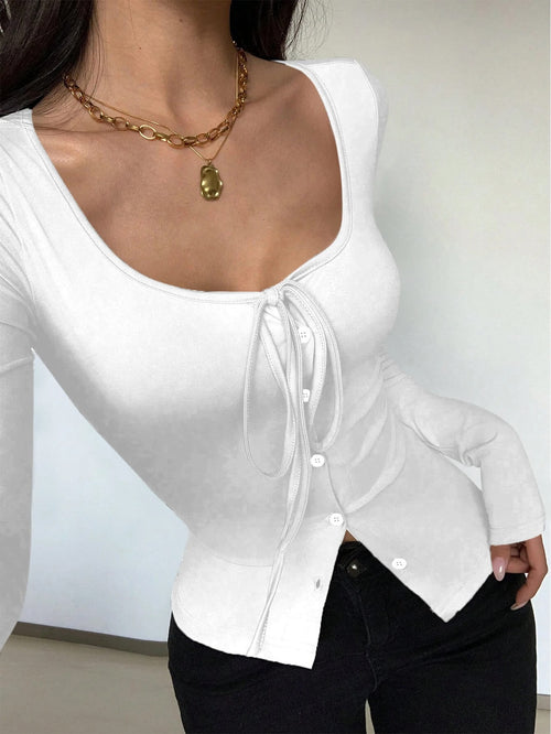 Cardigan Ajusté à Laçage Thaïs