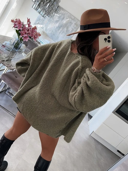 Cardigan oversize en maille douce Lucile