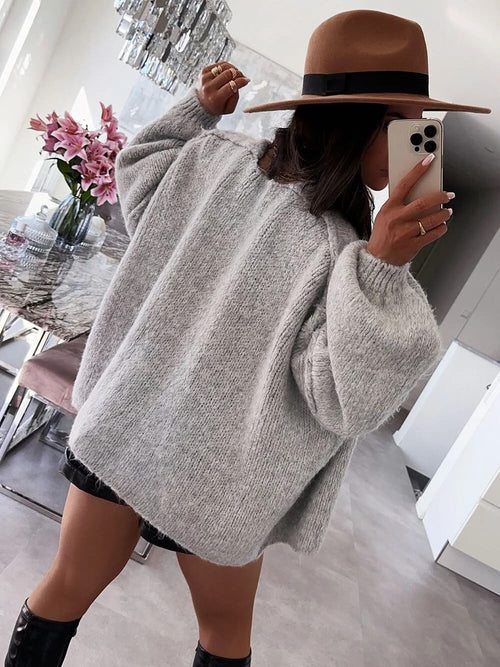 Cardigan oversize en maille douce Lucile