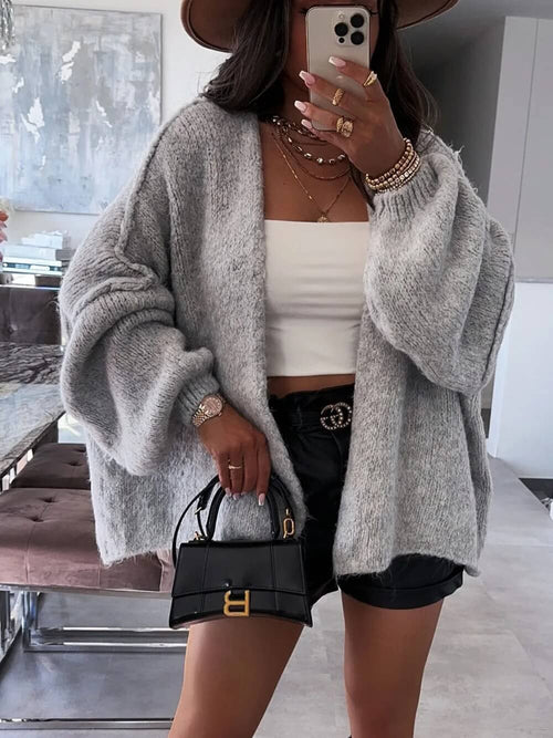 Cardigan oversize en maille douce Lucile