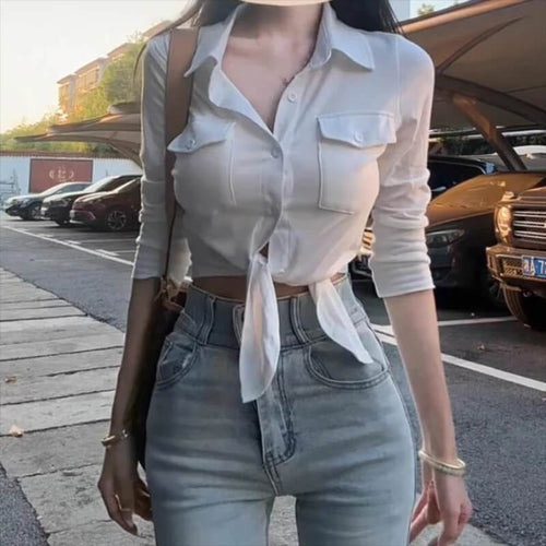 Chemise Cintrée à Manches Longues Nélyse