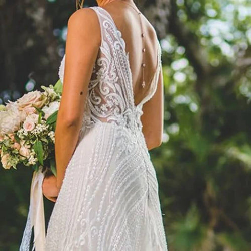 Collier de Dos Mariage Avalon