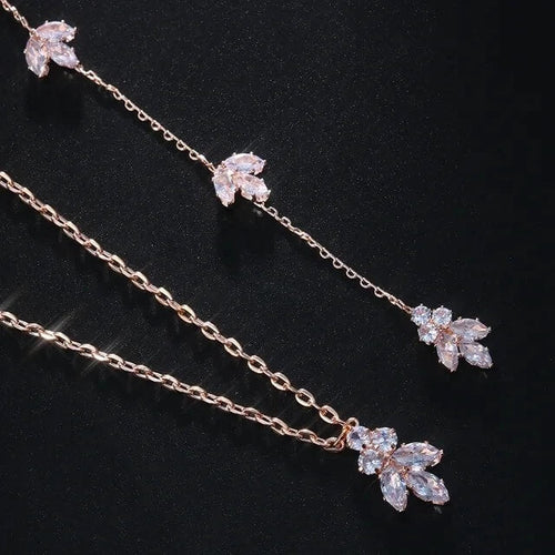 Collier de Dos Mariage Avalon - Or rose