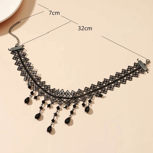 Collier Ras-de-Cou en Dentelle Philomène