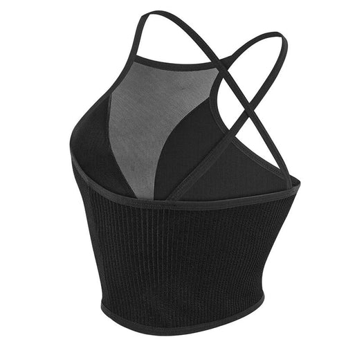 Crop Top Dos Nu Côtelé Thaïs