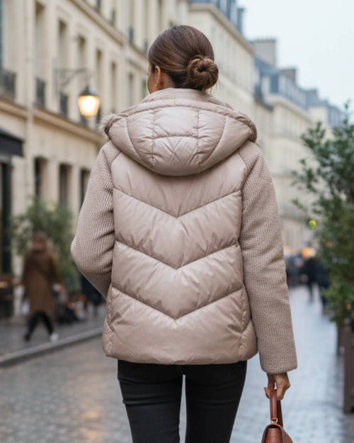 Doudoune Courte Bi-Matière Syrée