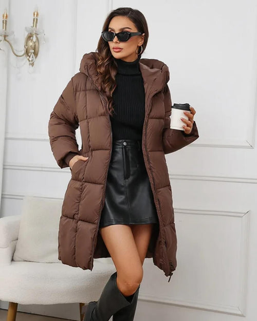 Doudoune Longue à Capuche Alyndra