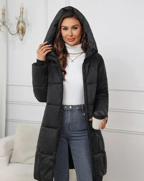 Doudoune Longue à Capuche Alyndra