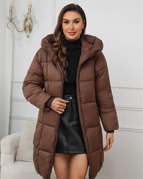 Doudoune Longue à Capuche Alyndra