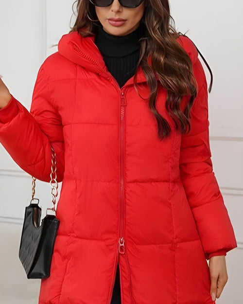 Doudoune Longue à Capuche Alyndra