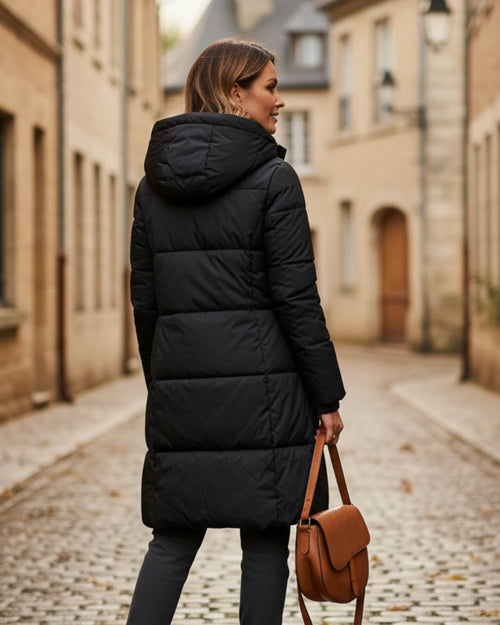 Doudoune Longue à Capuche Alyndra