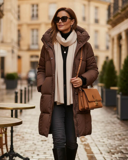 Doudoune Longue à Capuche Alyndra