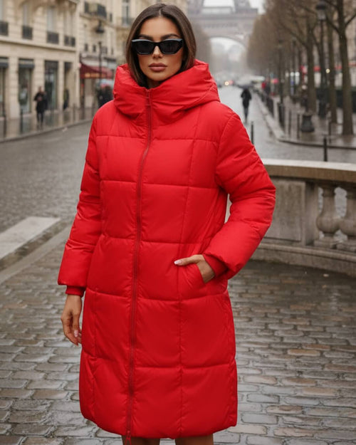 Doudoune Longue à Capuche Alyndra