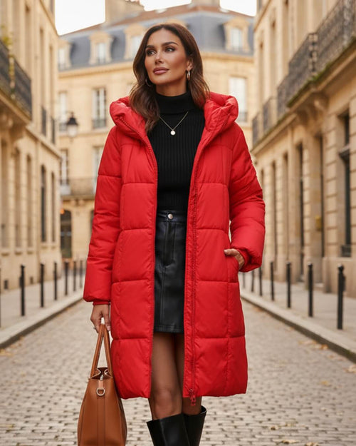 Doudoune Longue à Capuche Alyndra