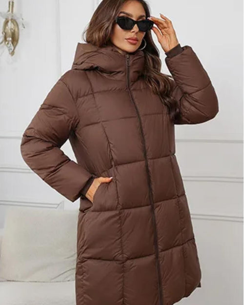 Doudoune Longue à Capuche Alyndra