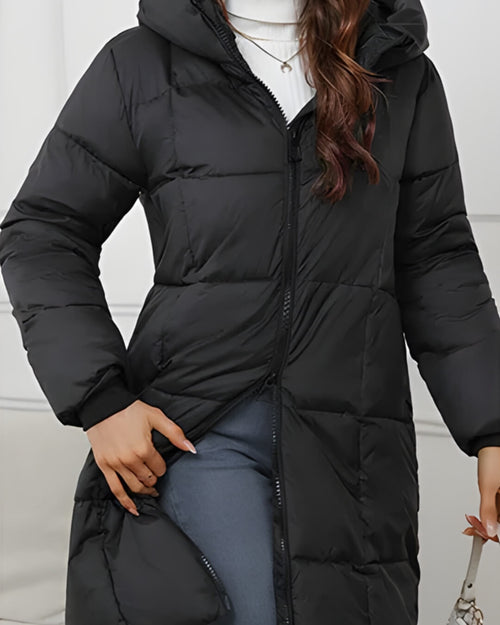 Doudoune Longue à Capuche Alyndra